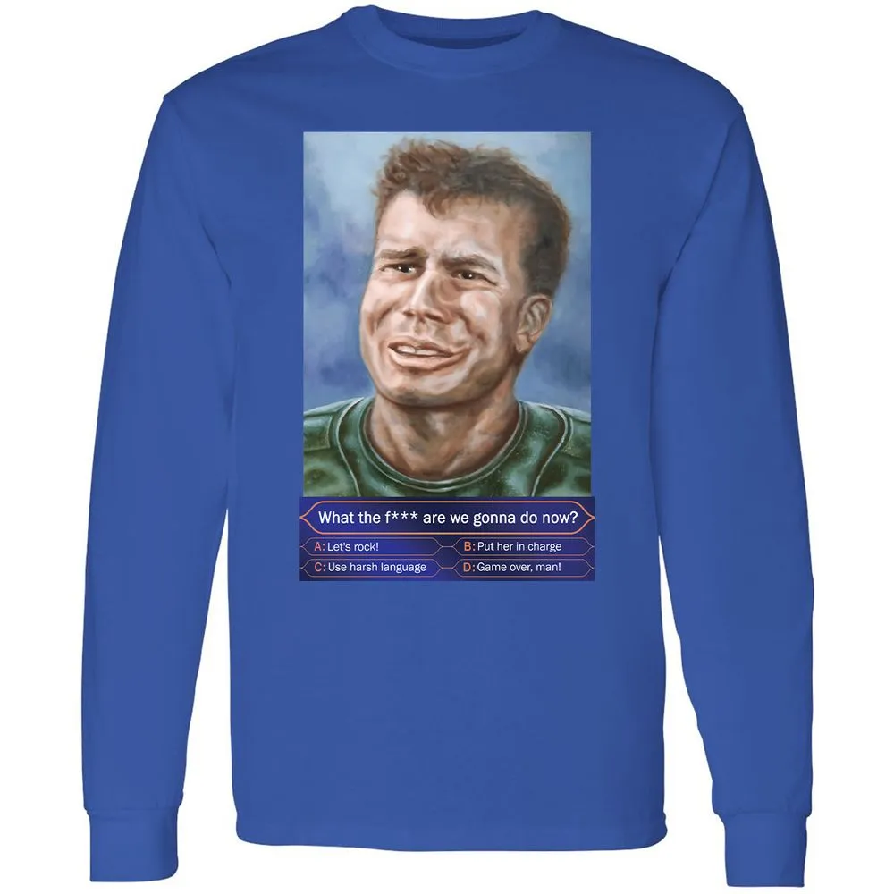 Long Sleeve T-Shirt - WZDH4ZBR - Royal - 8