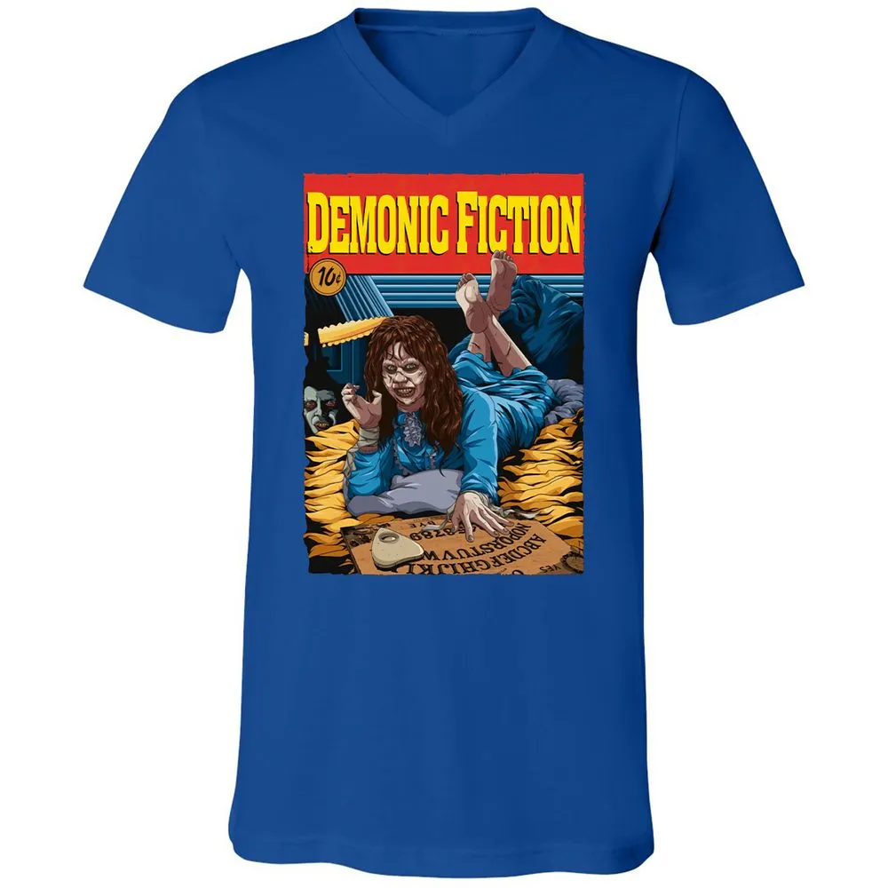 Unisex V-Neck T-Shirt - L3DKFL9Y - True Royal - 4