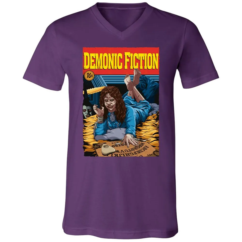 Unisex V-Neck T-Shirt - L3DKFL9Y - Team Purple - 9