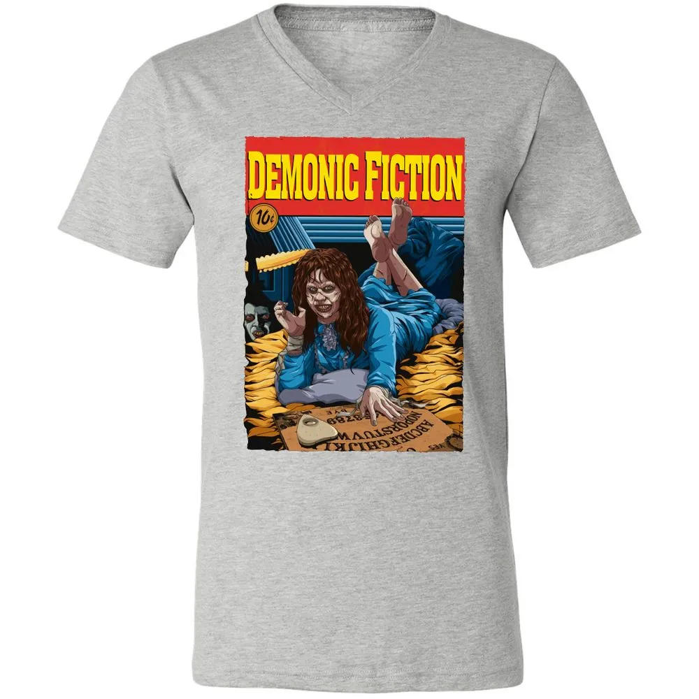 Unisex V-Neck T-Shirt - L3DKFL9Y - Athletic Heather - 7