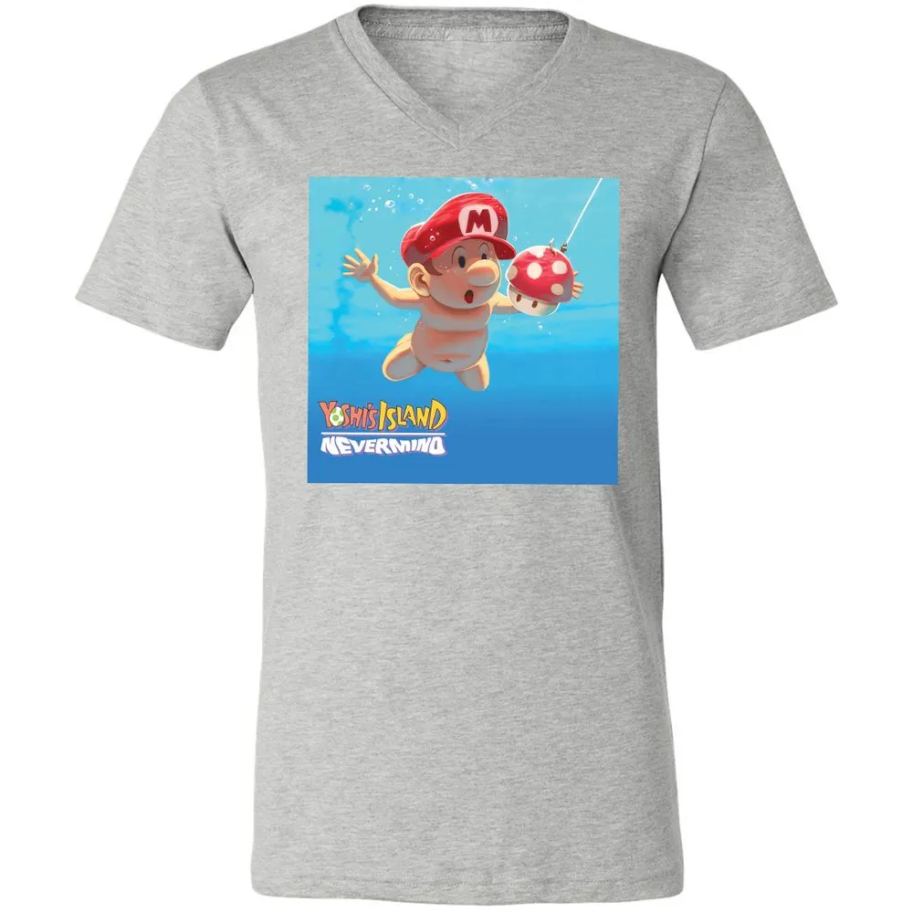 Unisex V-Neck T-Shirt - L7XCG5RH - Athletic Heather - 7