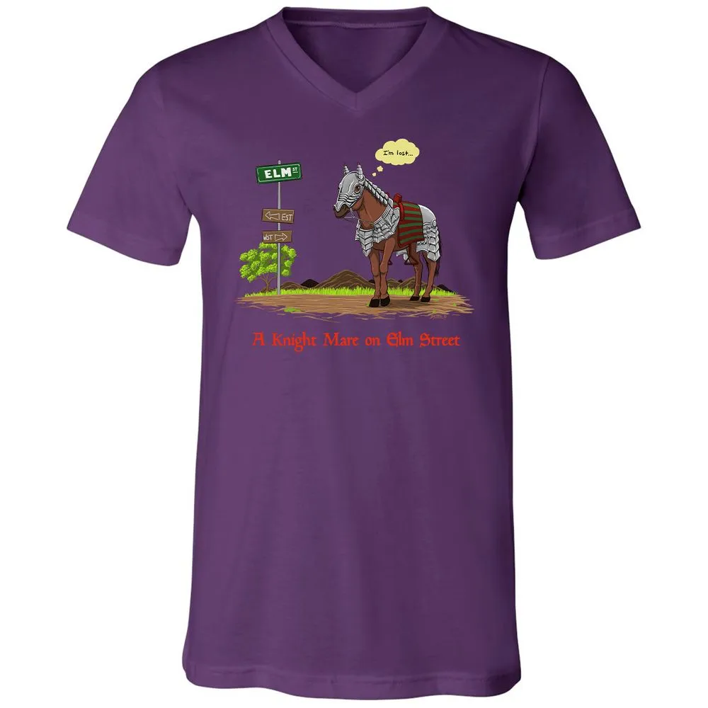 Unisex V-Neck T-Shirt - 84T8RVNV - Team Purple - 9