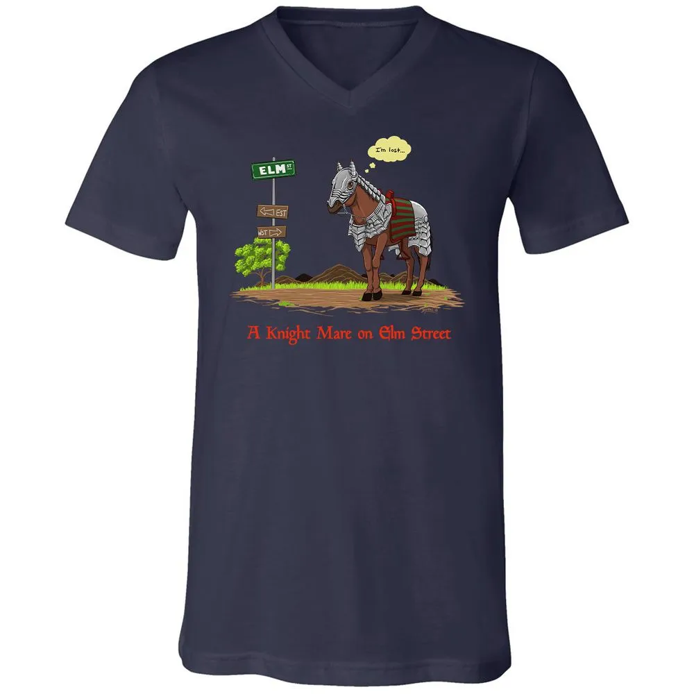Unisex V-Neck T-Shirt - 84T8RVNV - Navy - 2