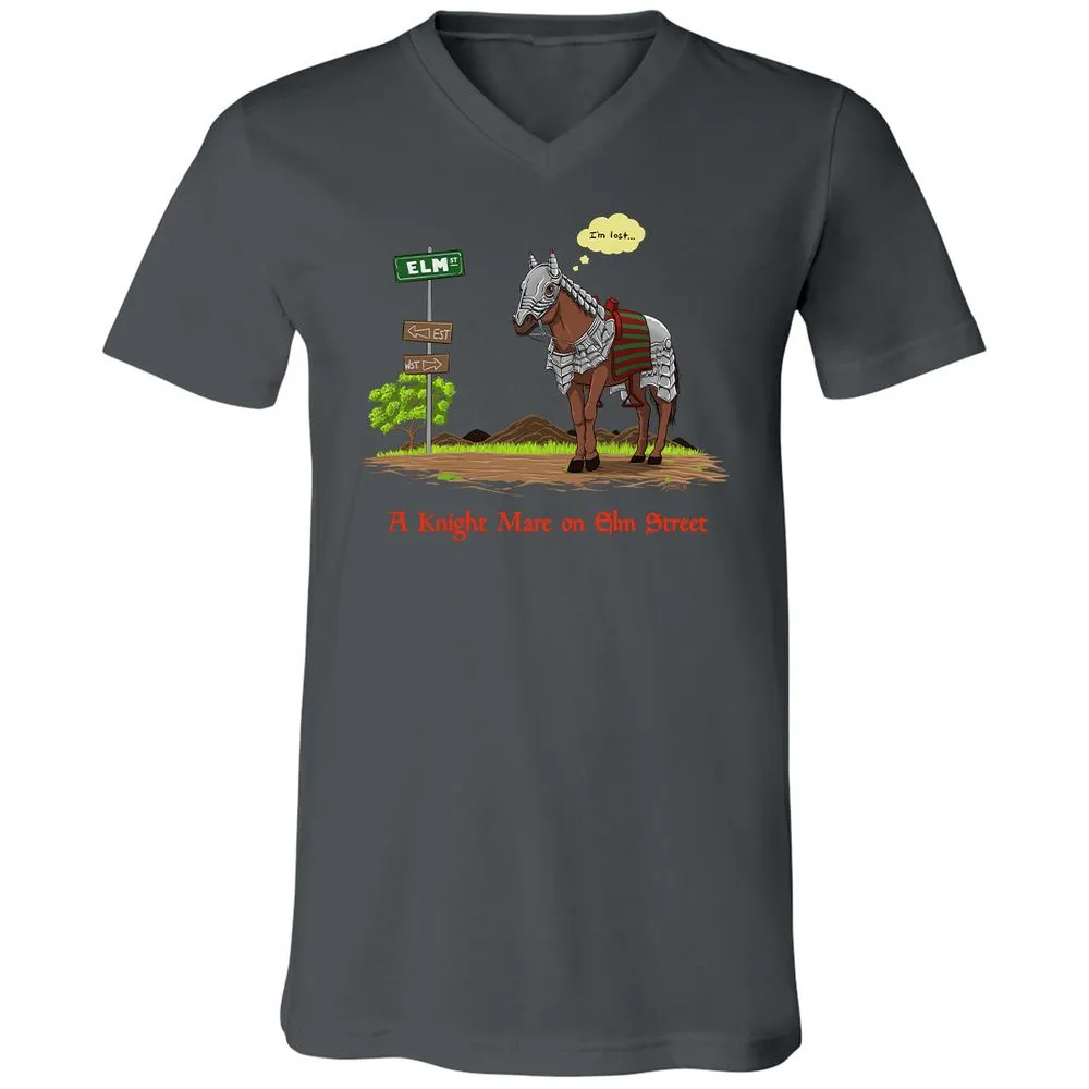 Unisex V-Neck T-Shirt - 84T8RVNV - Asphalt - 12
