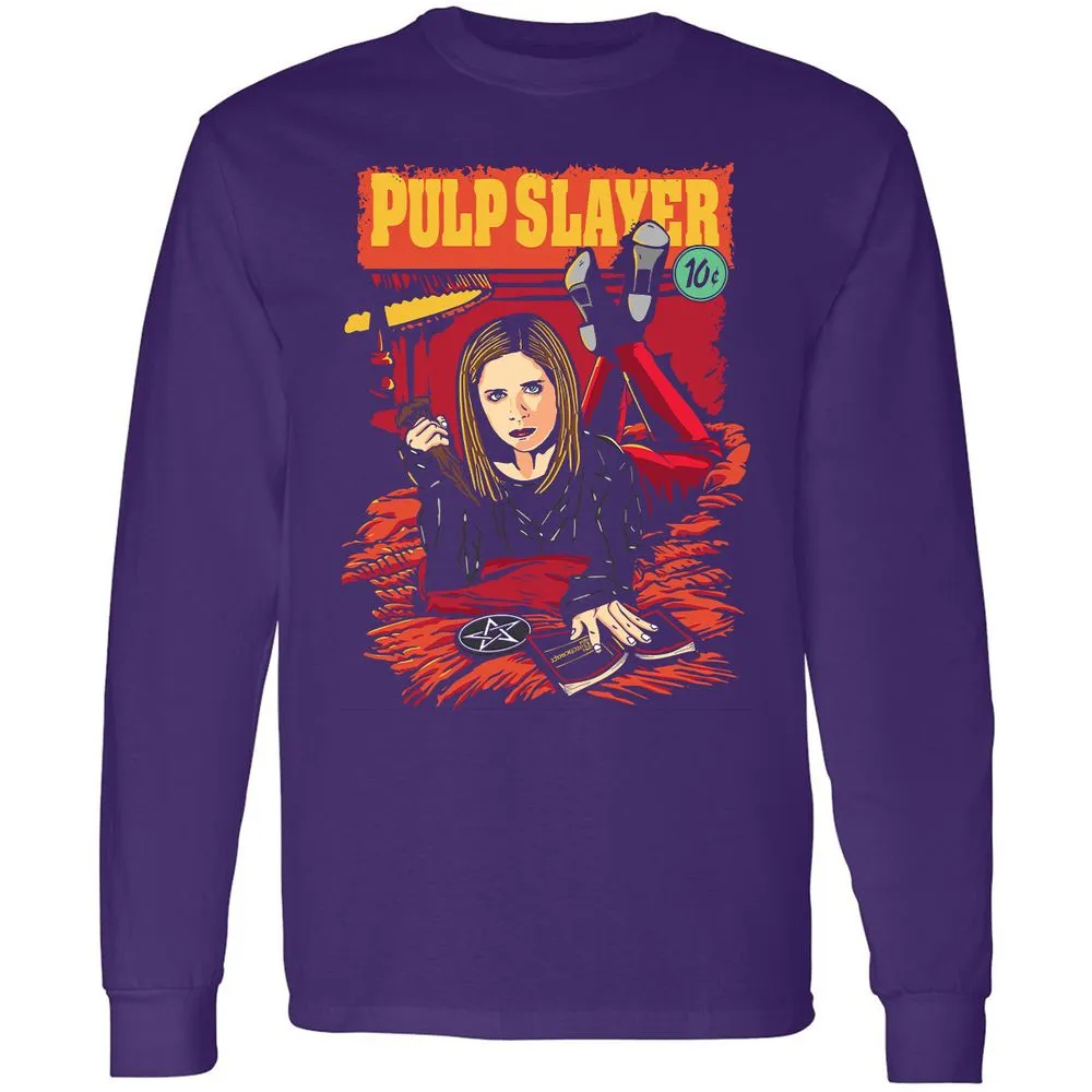 Long Sleeve T-Shirt - 2F3ERCG7 - Purple - 13