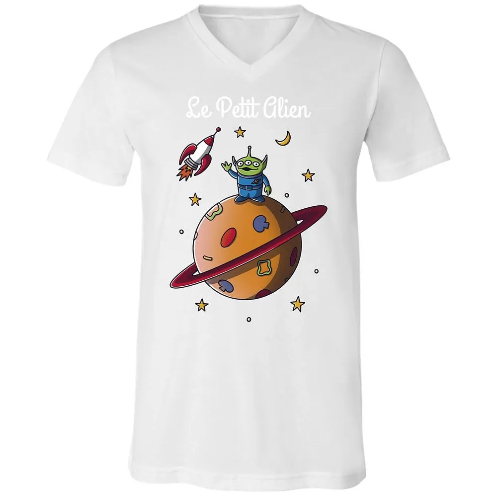 Unisex V-Neck T-Shirt - KVJU9Z33 - White - 5