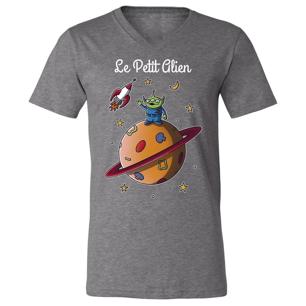 Unisex V-Neck T-Shirt - KVJU9Z33 - Deep Heather - 13