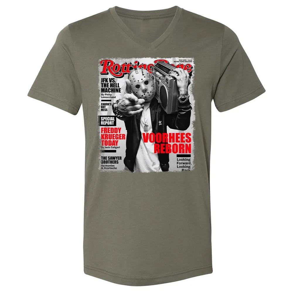 Unisex V-Neck T-Shirt - TPL4MEXV - Military Green - 10