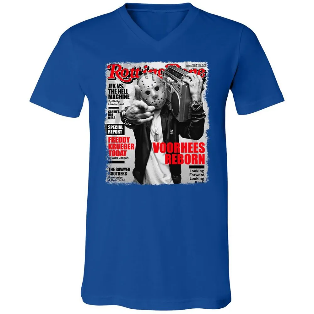 Unisex V-Neck T-Shirt - TPL4MEXV - True Royal - 4