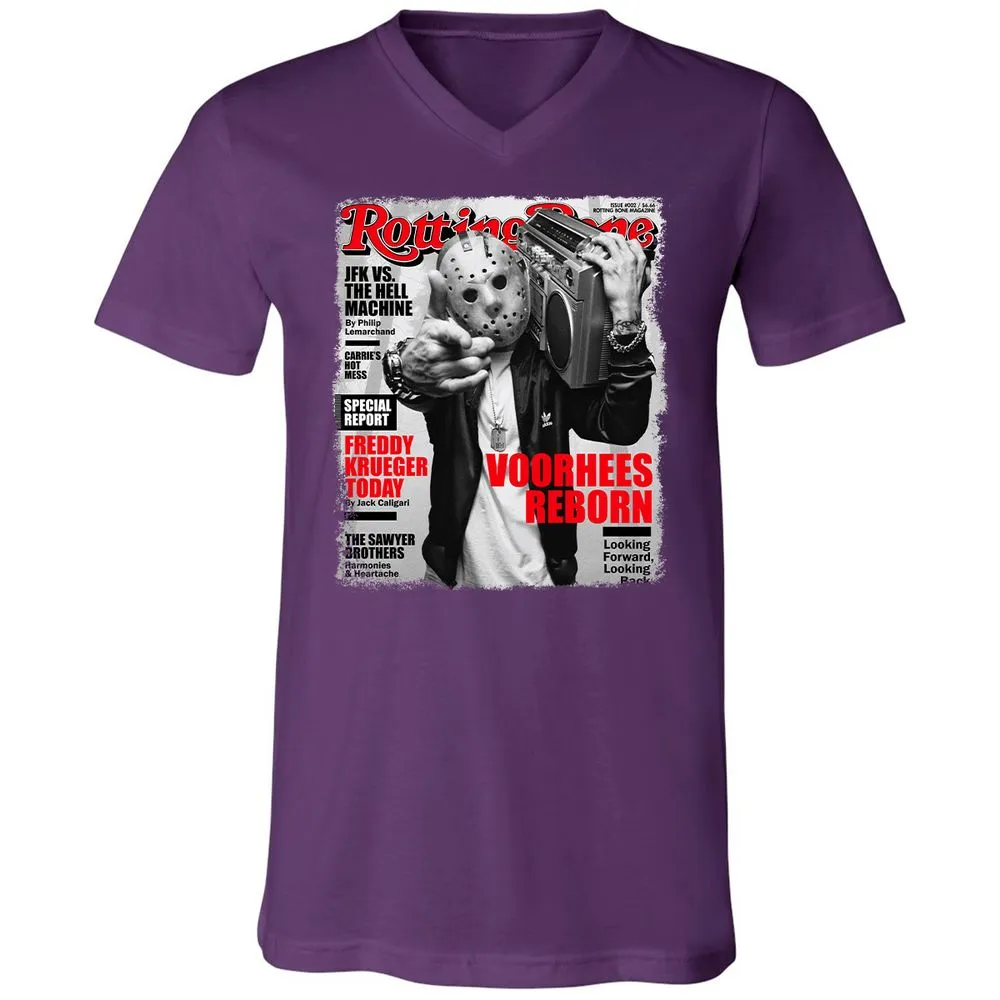 Unisex V-Neck T-Shirt - TPL4MEXV - Team Purple - 9