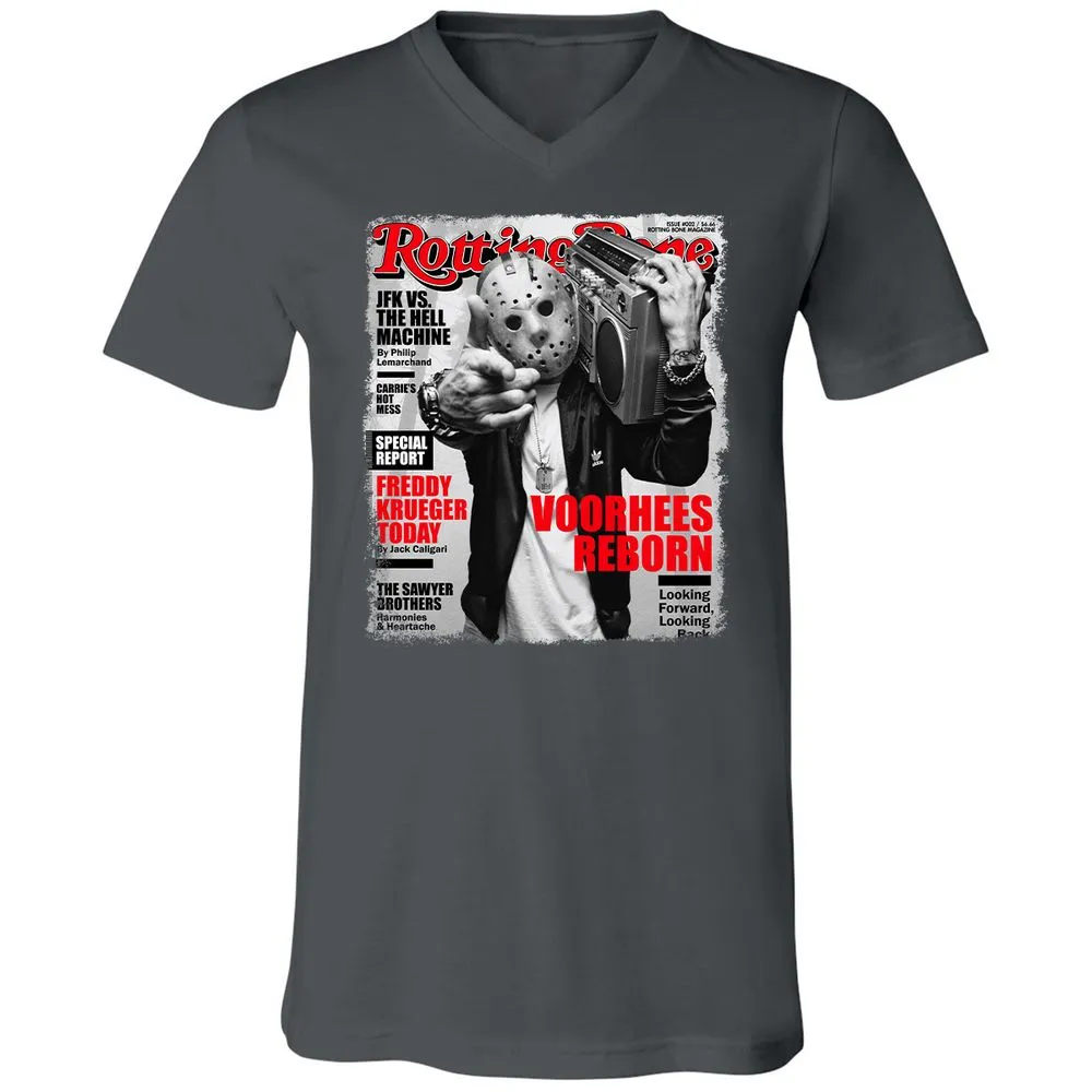 Unisex V-Neck T-Shirt - TPL4MEXV - Asphalt - 12