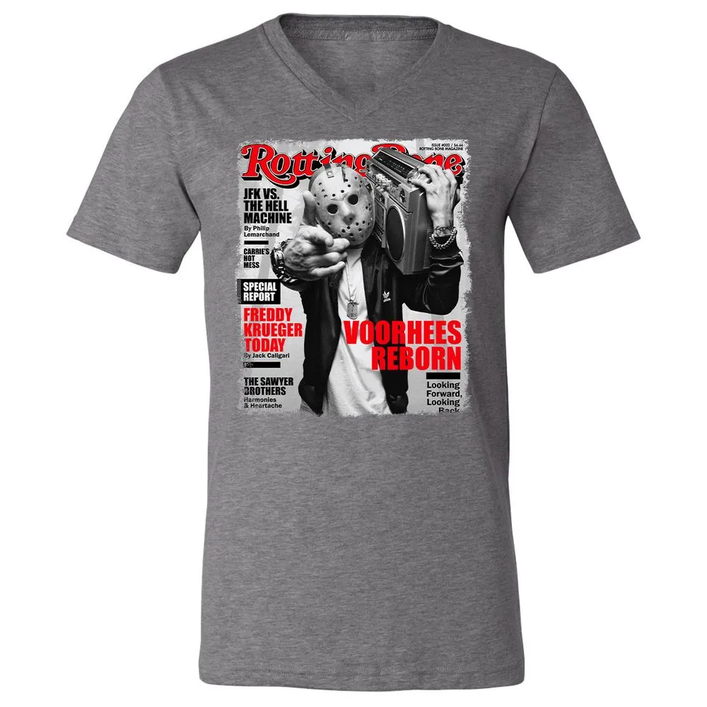 Unisex V-Neck T-Shirt - TPL4MEXV - Deep Heather - 13
