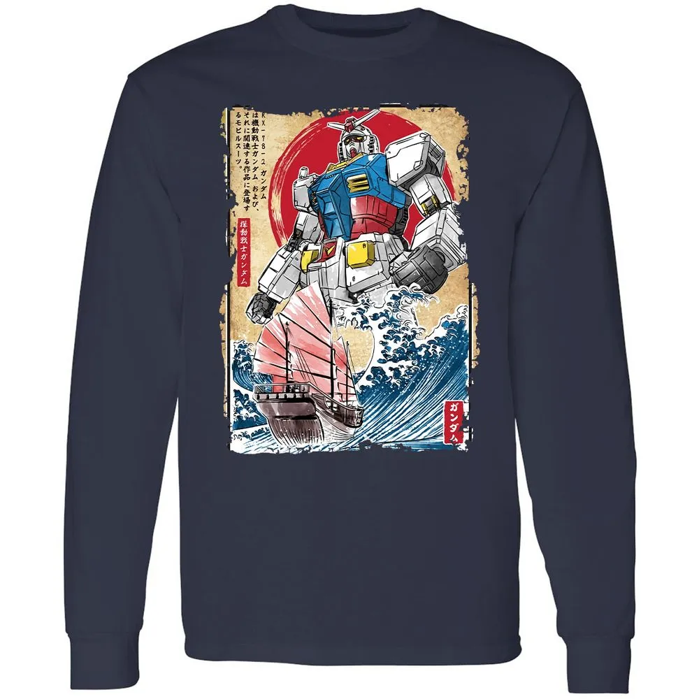 Long Sleeve T-Shirt - 8BKZGNU1 - Navy - 2