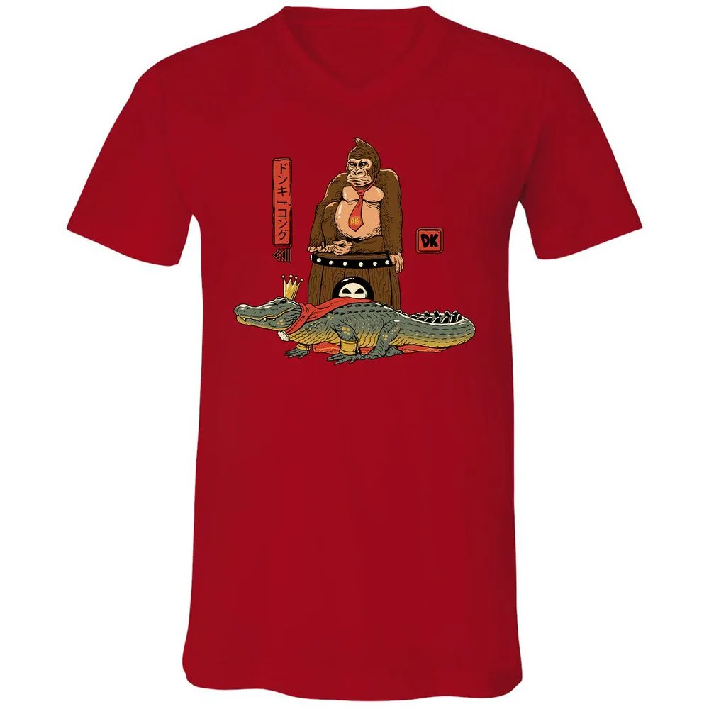 Unisex V-Neck T-Shirt - Z23G1BNT - Red - 3