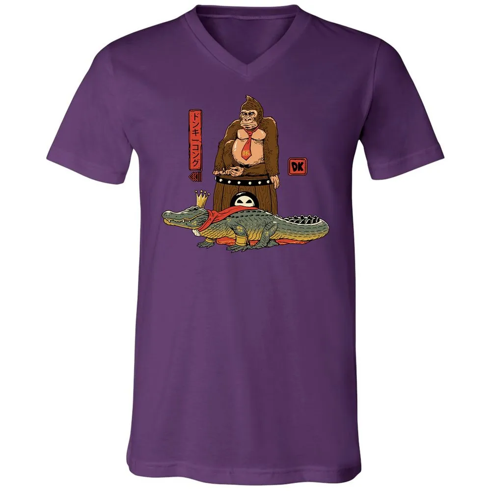 Unisex V-Neck T-Shirt - Z23G1BNT - Team Purple - 9