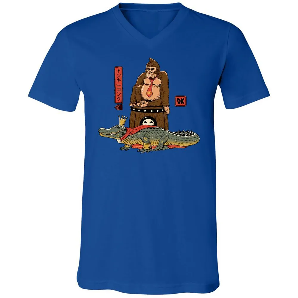 Unisex V-Neck T-Shirt - Z23G1BNT - True Royal - 4