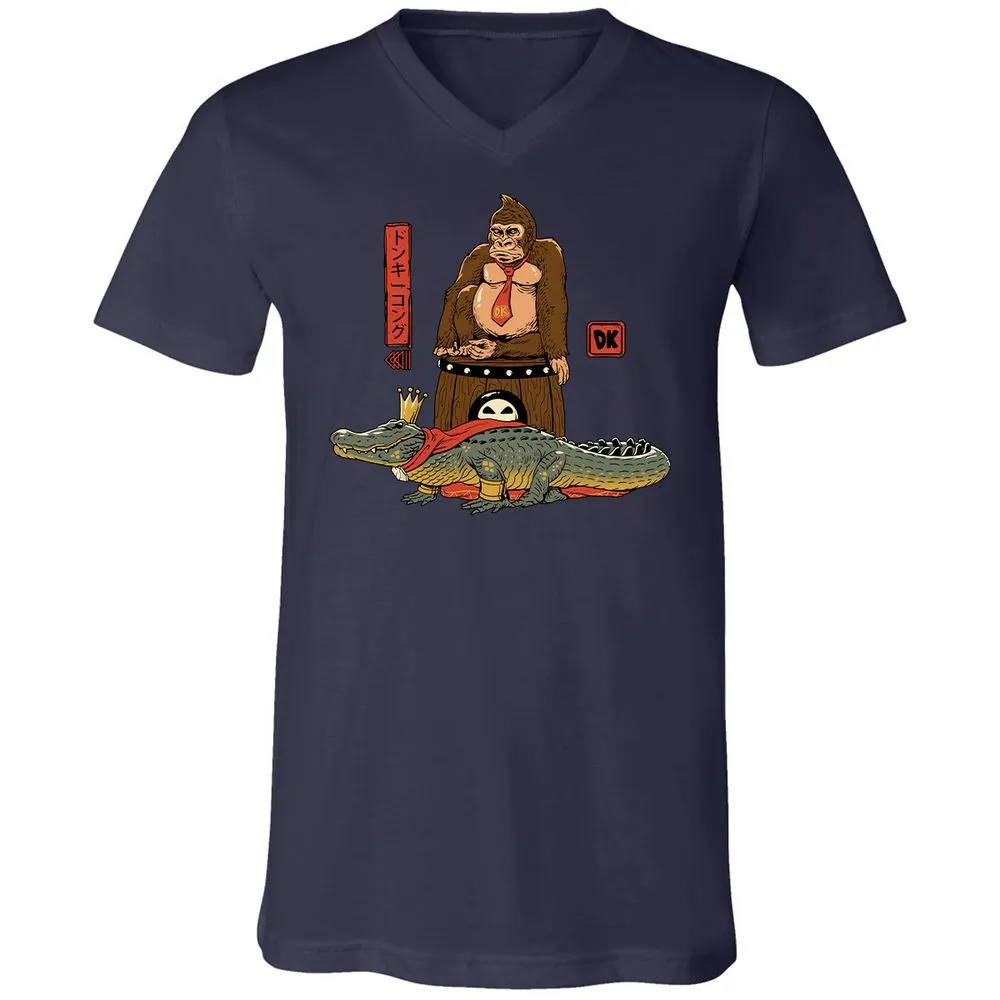 Unisex V-Neck T-Shirt - Z23G1BNT - Navy - 2