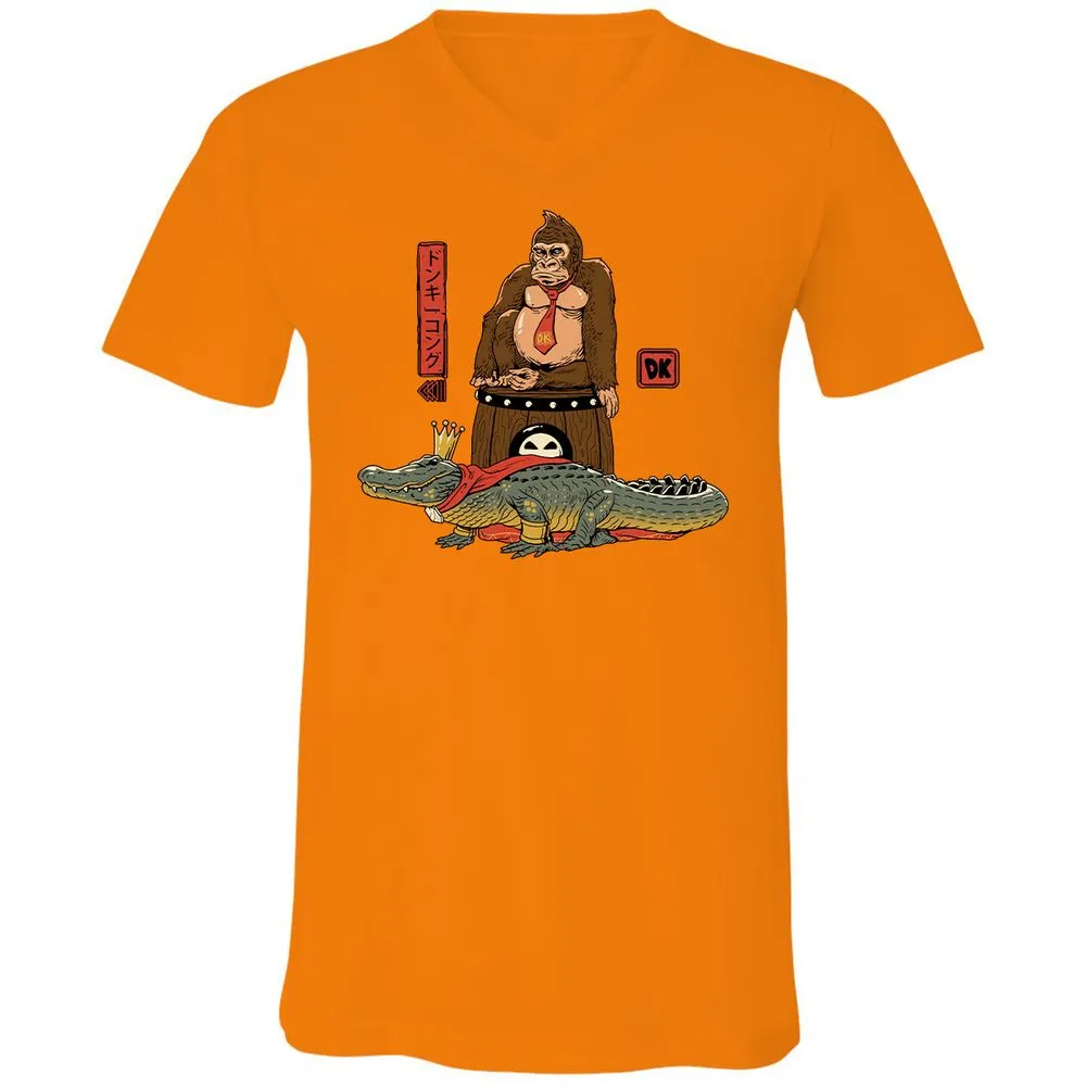 Unisex V-Neck T-Shirt - Z23G1BNT - Orange - 11
