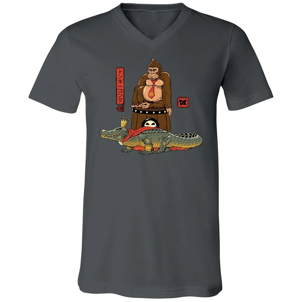 Unisex V-Neck T-Shirt - Z23G1BNT - Asphalt - 12