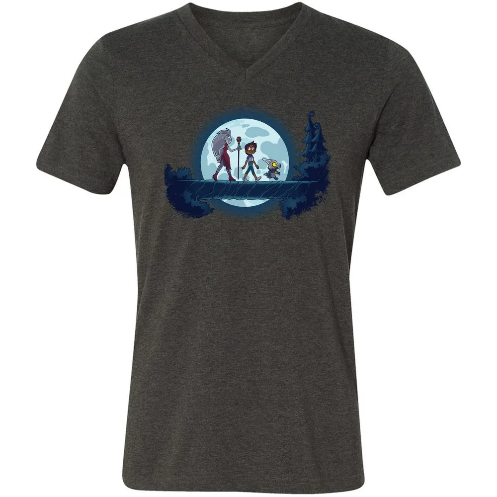 Unisex V-Neck T-Shirt - 18J8VYS6 - Dark Grey Heather - 8