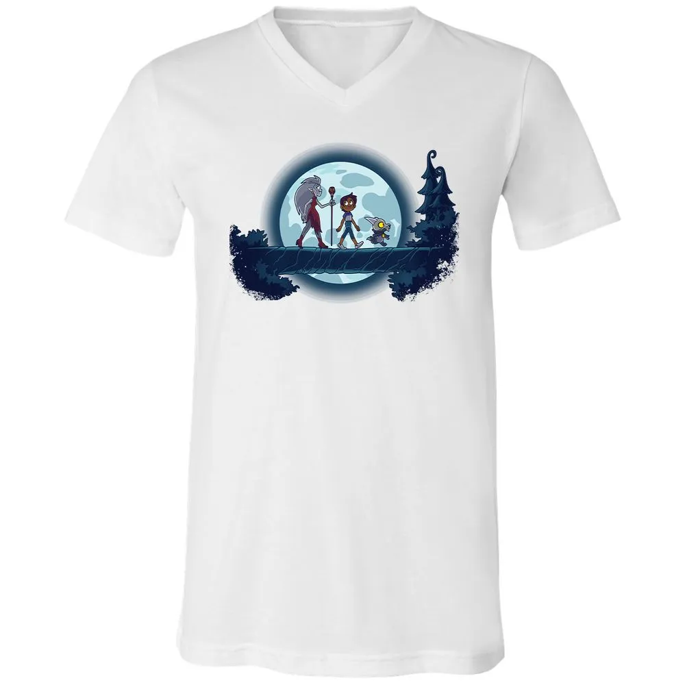 Unisex V-Neck T-Shirt - 18J8VYS6 - White - 5