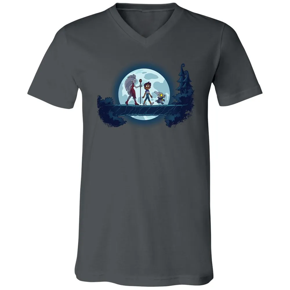 Unisex V-Neck T-Shirt - 18J8VYS6 - Asphalt - 12
