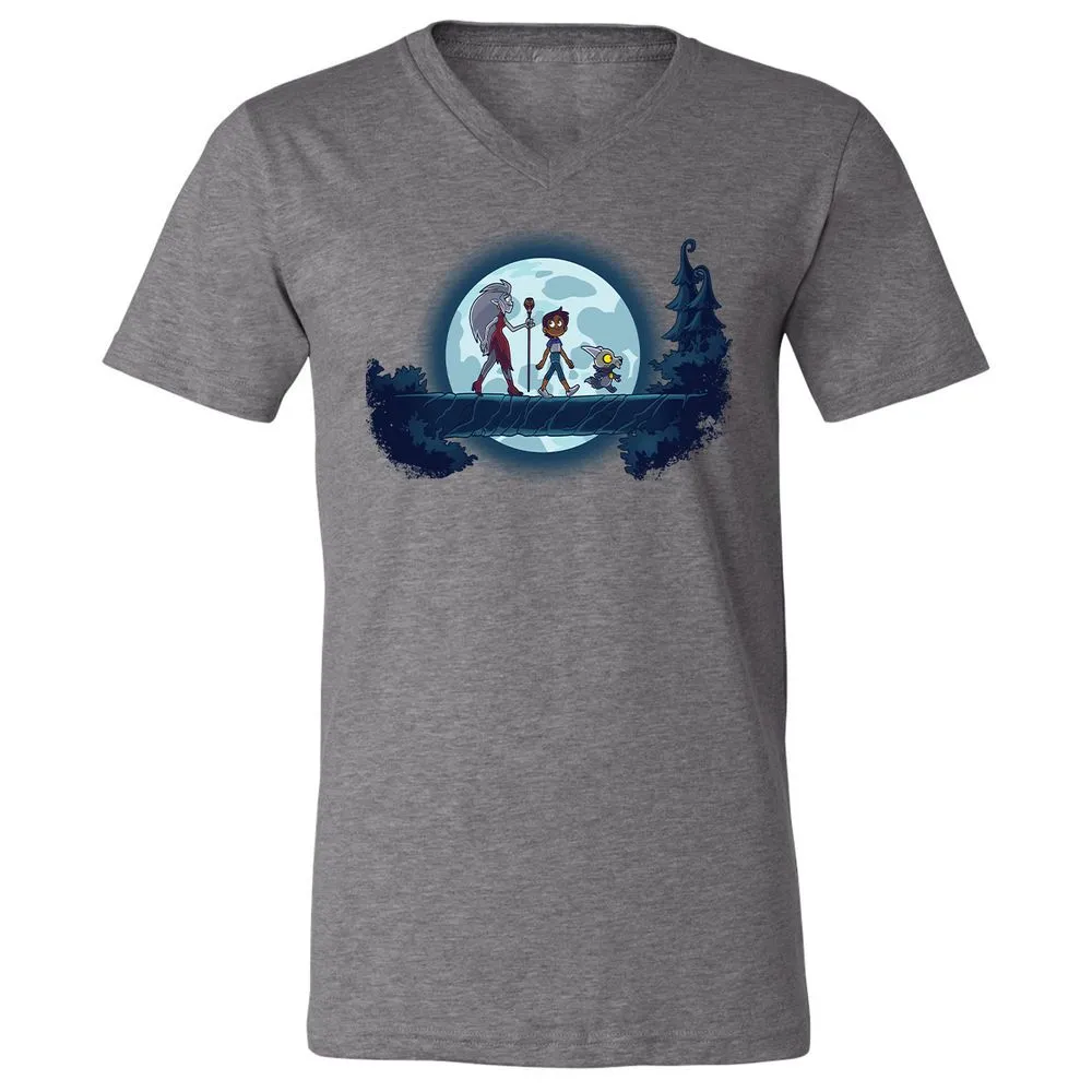 Unisex V-Neck T-Shirt - 18J8VYS6 - Deep Heather - 13
