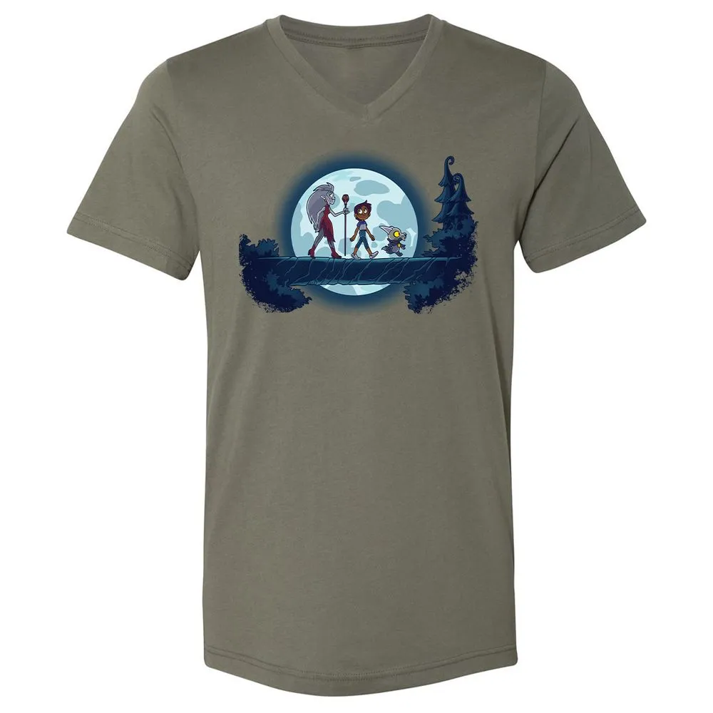 Unisex V-Neck T-Shirt - 18J8VYS6 - Military Green - 10