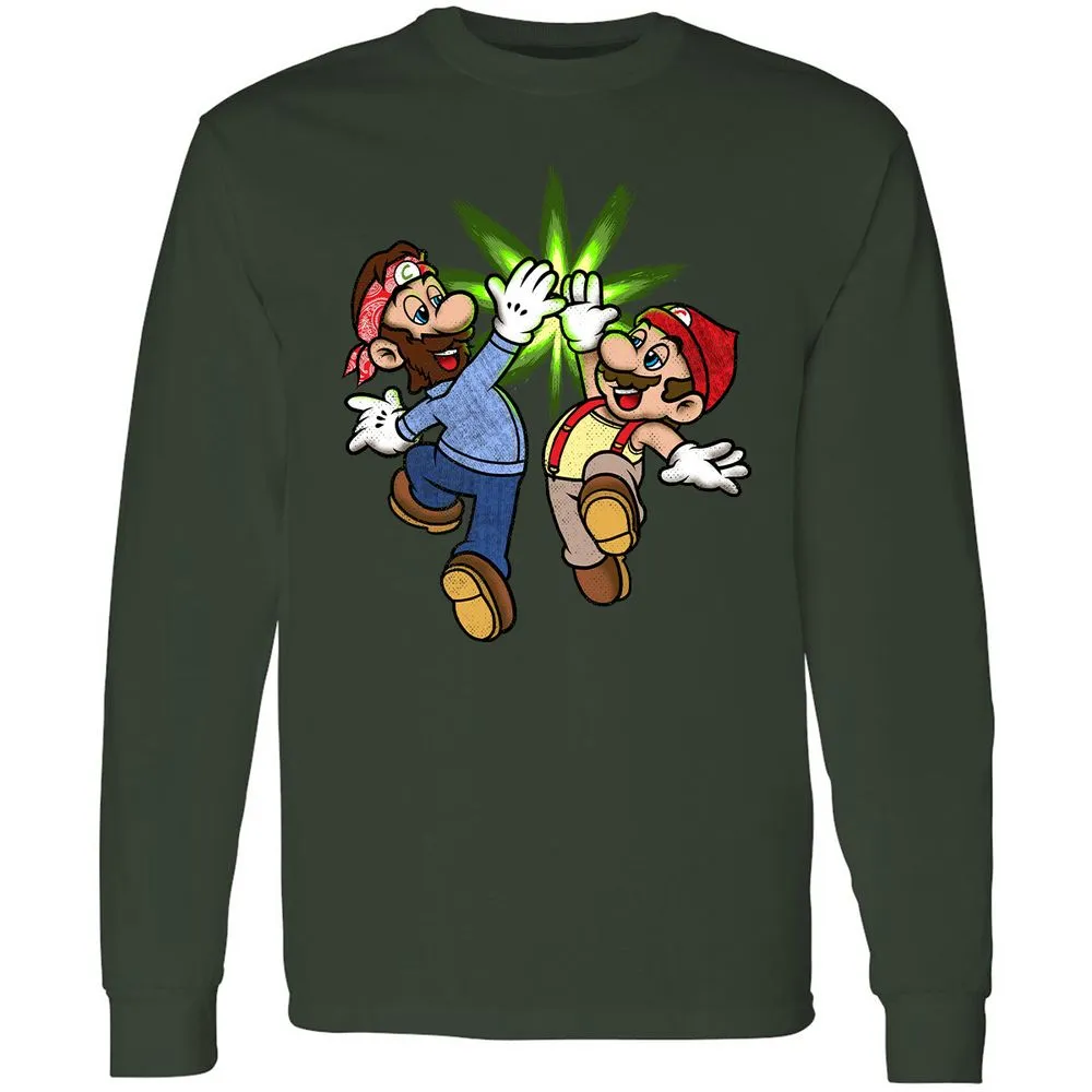 Long Sleeve T-Shirt - DJRV7U4Z - Forest Green - 4