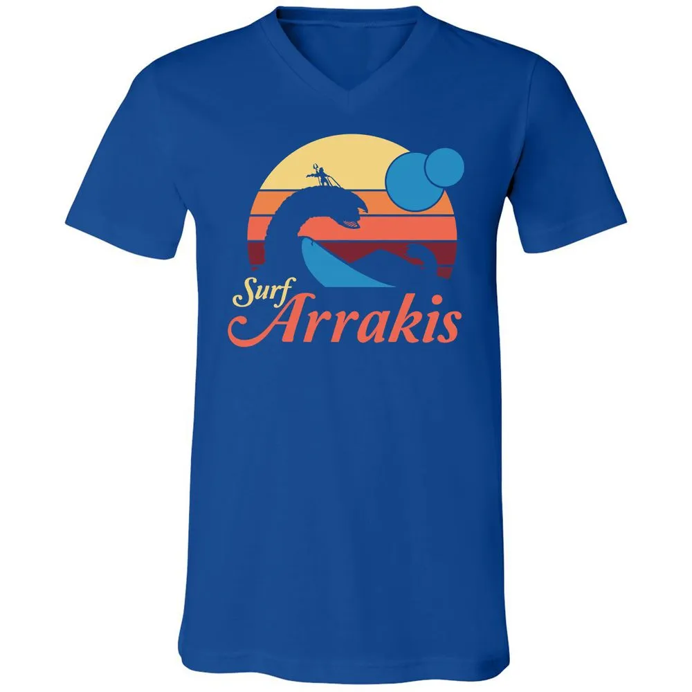 Unisex V-Neck T-Shirt - CBK8395W - True Royal - 4