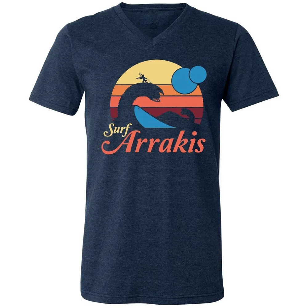Unisex V-Neck T-Shirt - CBK8395W - Heather Navy - 15