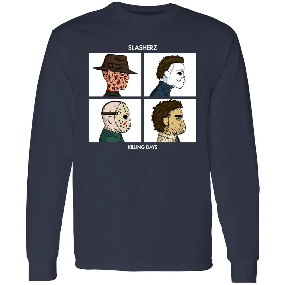 Long Sleeve T-Shirt - W7QWTZL2 - Navy - 2
