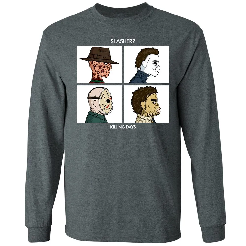 Long Sleeve T-Shirt - W7QWTZL2 - Dark Heather - 15