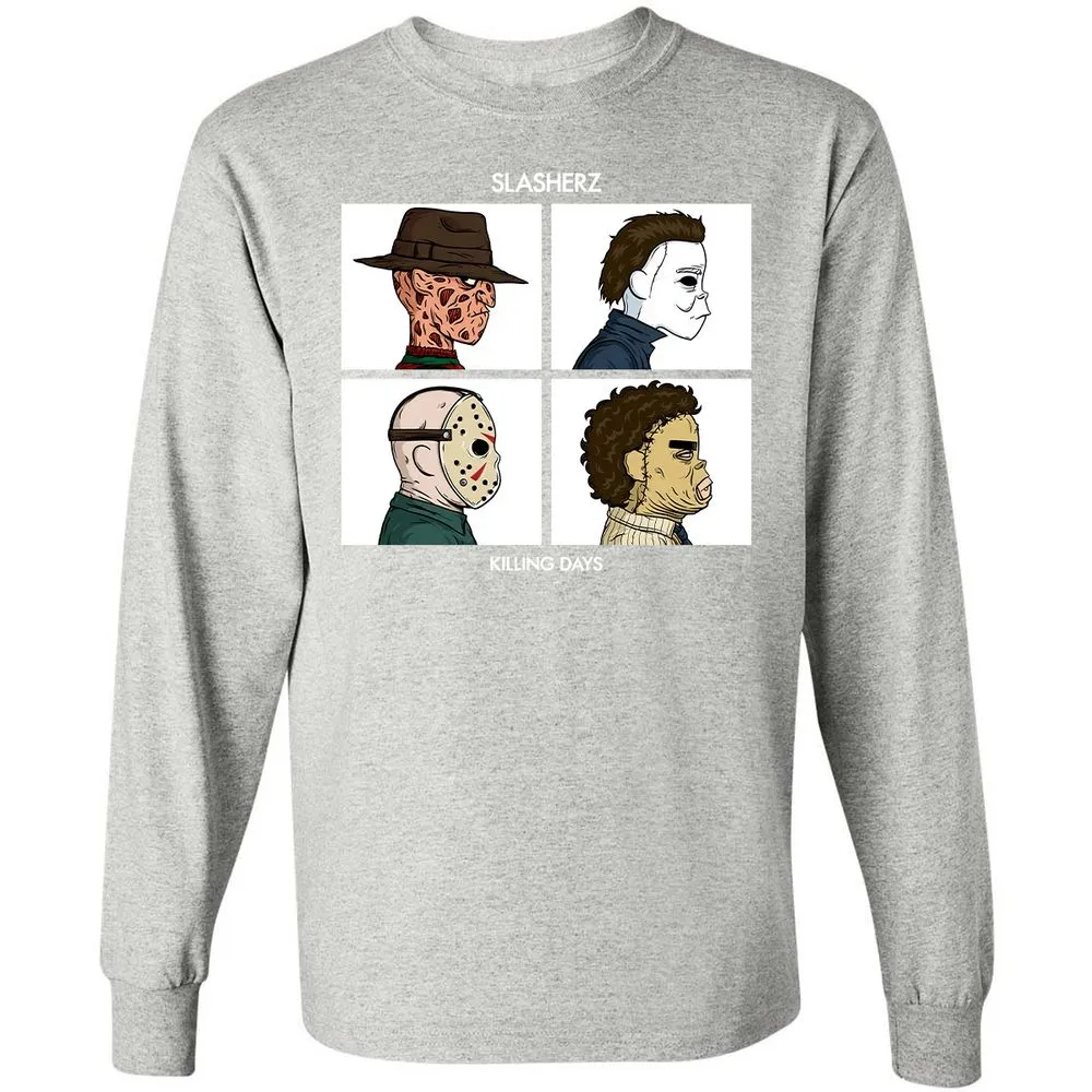 Long Sleeve T-Shirt - W7QWTZL2 - Ash - 7