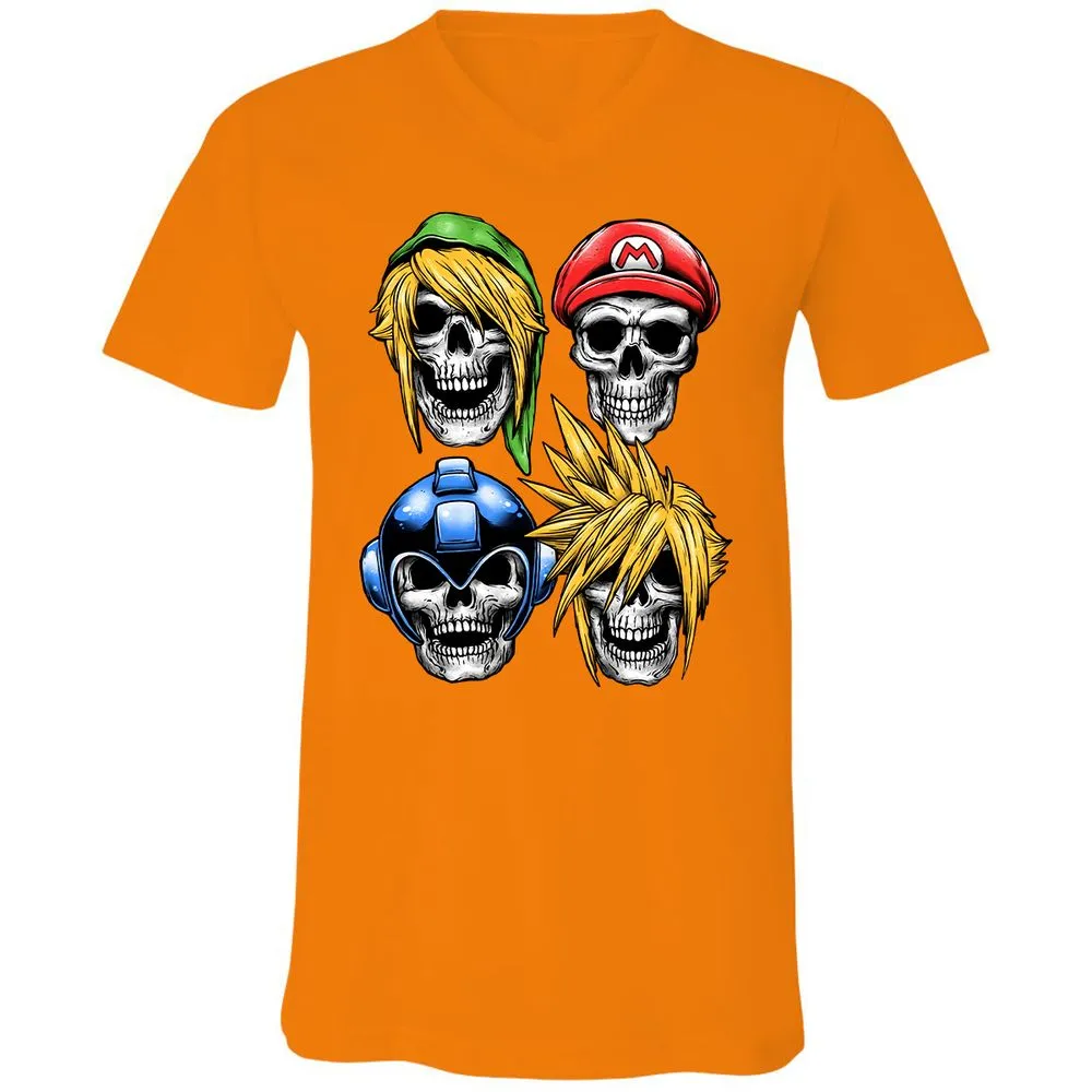 Unisex V-Neck T-Shirt - 5YHMC3LL - Orange - 11