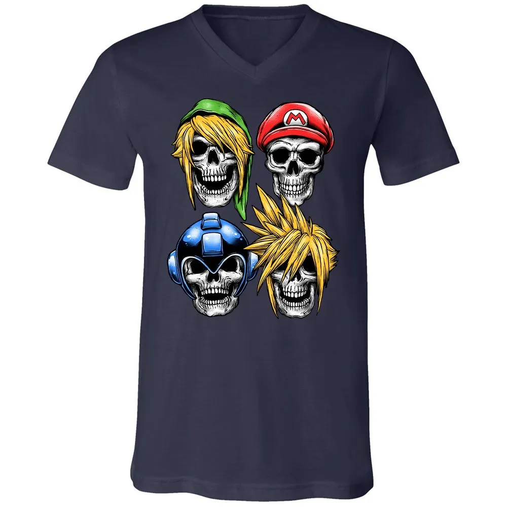 Unisex V-Neck T-Shirt - 5YHMC3LL - Navy - 2