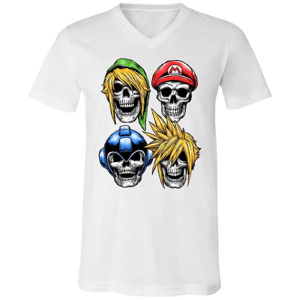 Unisex V-Neck T-Shirt - 5YHMC3LL - White - 5