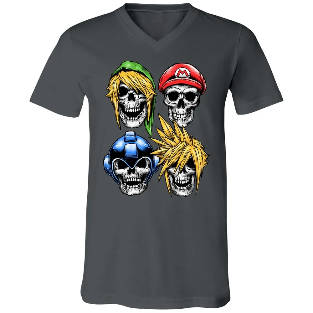 Unisex V-Neck T-Shirt - 5YHMC3LL - Asphalt - 12