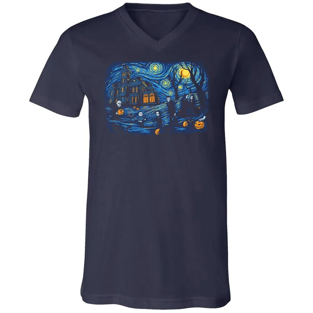 Unisex V-Neck T-Shirt - EK54WMC1 - Navy - 2