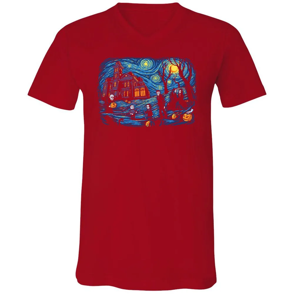 Unisex V-Neck T-Shirt - EK54WMC1 - Red - 3
