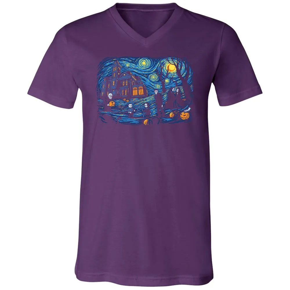 Unisex V-Neck T-Shirt - EK54WMC1 - Team Purple - 9