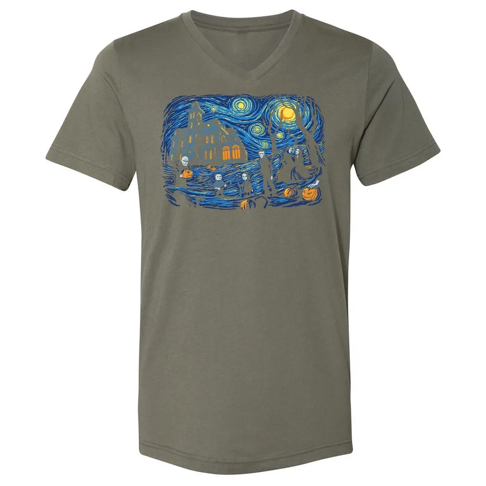 Unisex V-Neck T-Shirt - EK54WMC1 - Military Green - 10