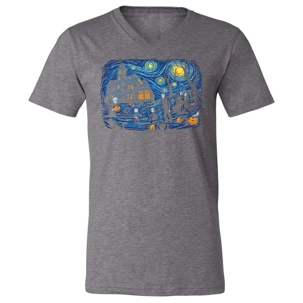 Unisex V-Neck T-Shirt - EK54WMC1 - Deep Heather - 13