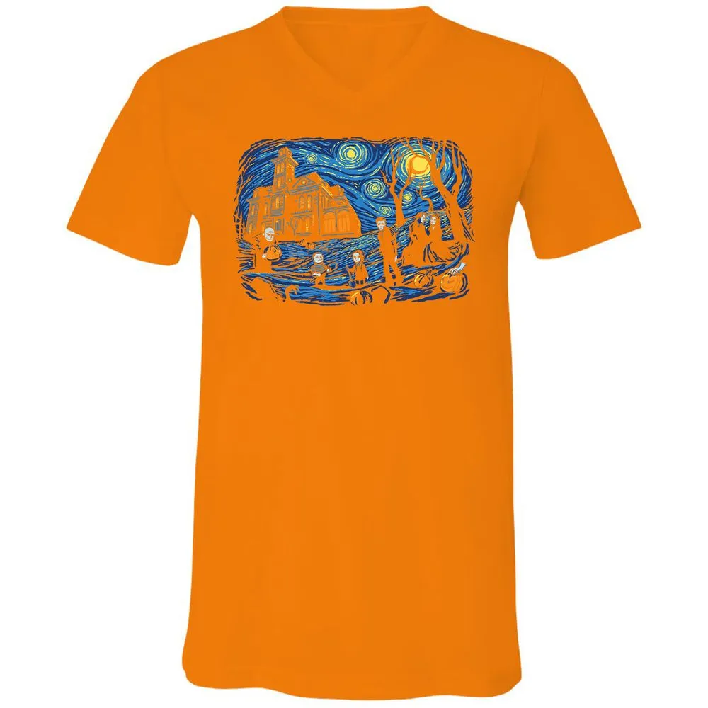 Unisex V-Neck T-Shirt - EK54WMC1 - Orange - 11