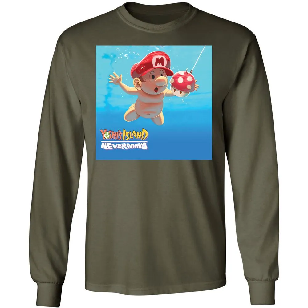 Long Sleeve T-Shirt - AZSKKE81 - Military Green - 16