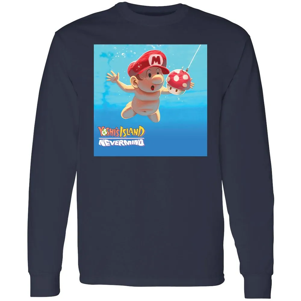 Long Sleeve T-Shirt - AZSKKE81 - Navy - 2