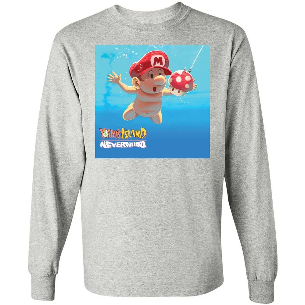 Long Sleeve T-Shirt - AZSKKE81 - Ash - 7