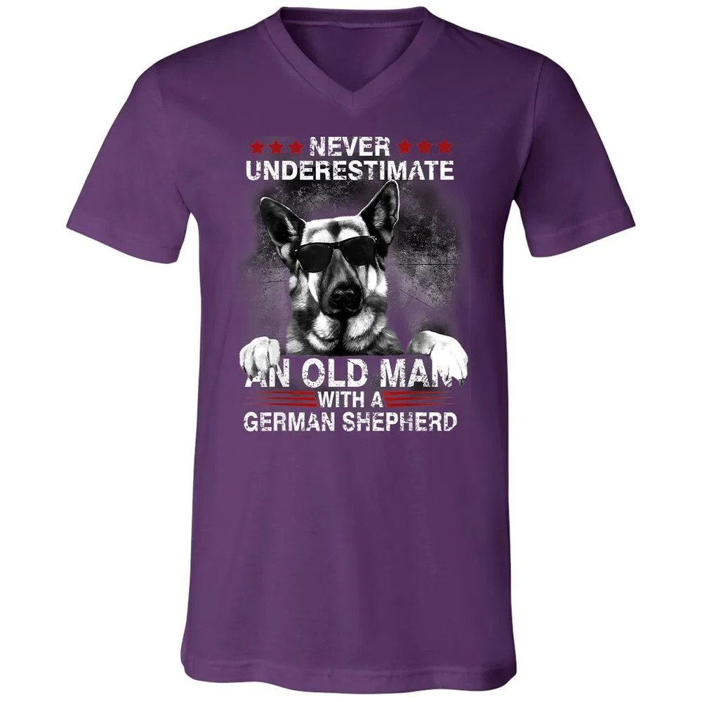 Unisex V-Neck T-Shirt - CRS5KBMZ - Team Purple - 9