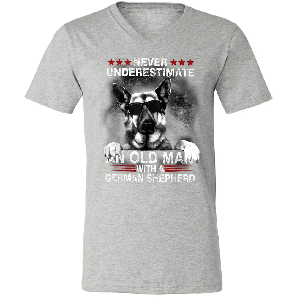 Unisex V-Neck T-Shirt - CRS5KBMZ - Athletic Heather - 7