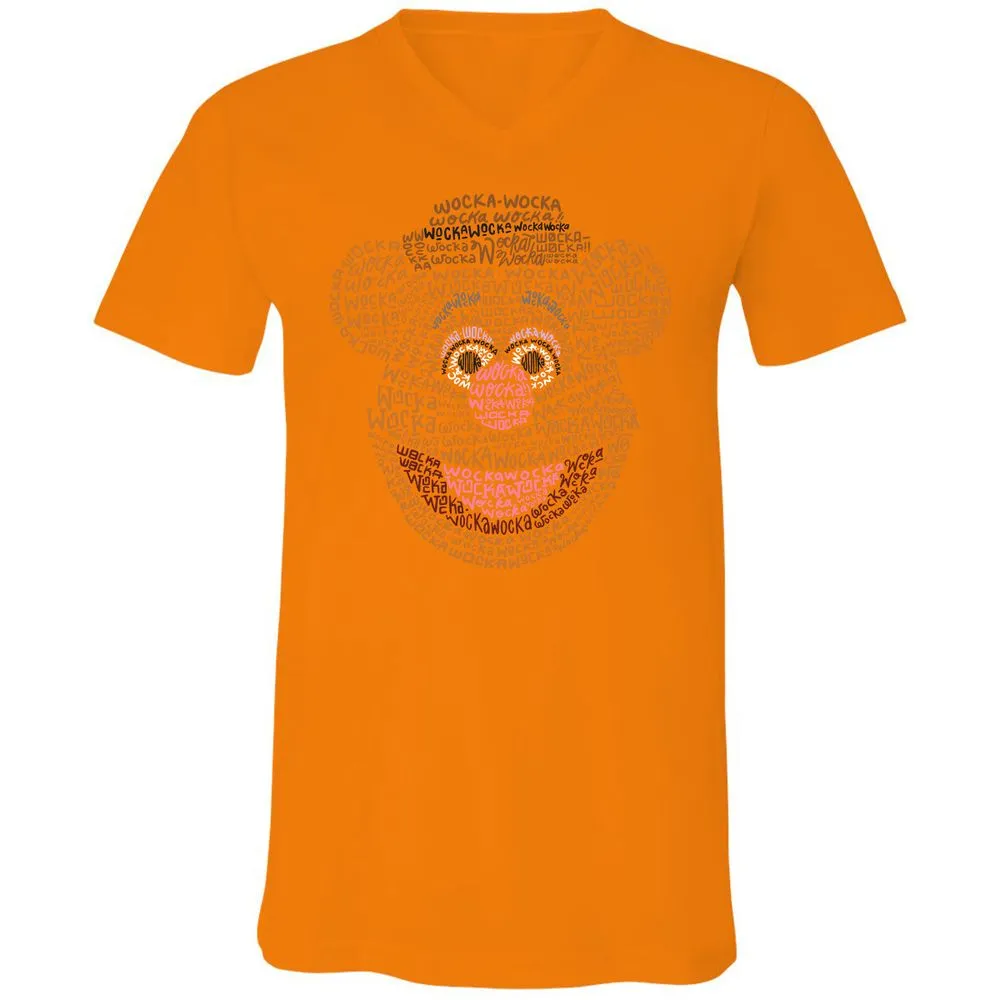 Unisex V-Neck T-Shirt - D1F4ABEG - Orange - 11